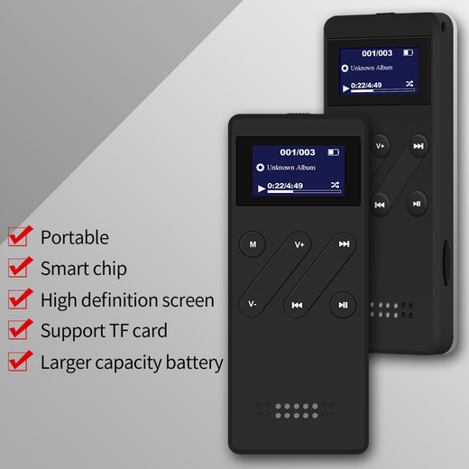 2020 Best Quality Promotion new designI players with APE FLAC ALAC WMA WAV music support 192K/24Bit voice recorder maximum support 32GB  Made In China Factory