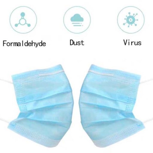 2020 The Best Quality Novel coronavirus pneumonia infection Non-Woven 3ply Protective Mouth Surgical Face Mask