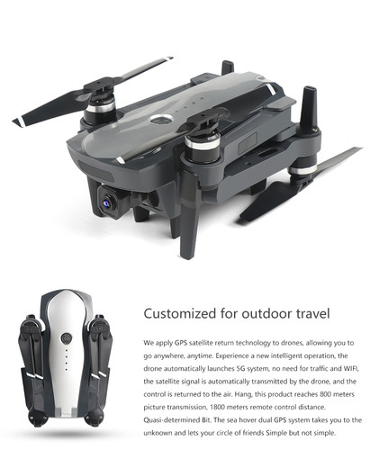 2020 New GPS drone k20 5G WiFi 4K HD wide-angle camera, RC four-axis professional folding drones flying 1.8km for 25min