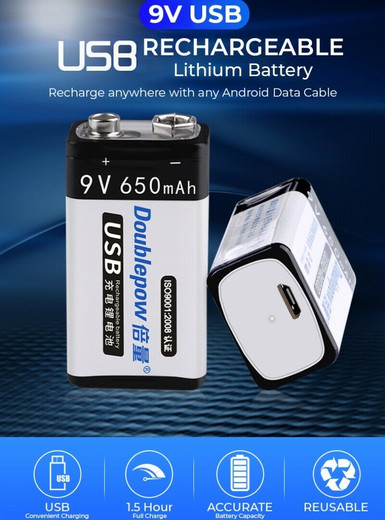 OEM ODM USB Batterys,9V Charger Batterys