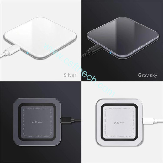  csfhtech  Ultra Slim Fast Charging USB C Qi 15w wireless charger for Huawei iPhone