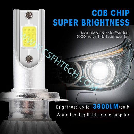 Csfhtech Globleseller C6 H1 H3 Led Headlight Bulbs H7 LED Car Lights H4 880 H11 HB3 9005 HB4 9006 H13 6000K 72W 12V 7200LM Auto Headlamps