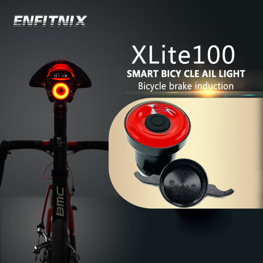 Csfhtech ENFITNIX Xlite100 Bicycle Tail Light Intelligent Sensor Brake Lights Usb Road Bike MTB Cubelite II Rear Taillights