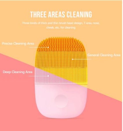 CsfhtechinFace MS2000 silicone sonic electric face cleansing facial skin deep washing skin care tool brush IPX7 waterproof cleanser  Mini Silicone