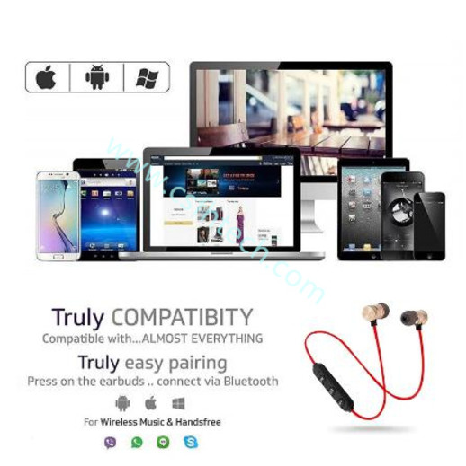 Csfhtech 5.0 Bluetooth Earphone Sports Neckband Magnetic Wireless Neckband Magnetic Wireles Earbuds Music Metal Headphones With Mic For All Phones