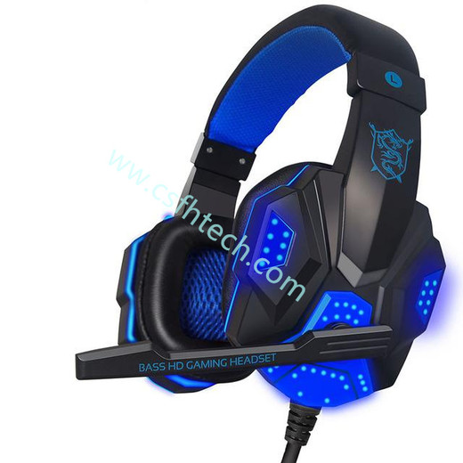Csfhtech  Potable Headset Gaming headset Wired Gaming Headset Headphone for PS4 Xbox One Nintend Switch iPad PC microphone