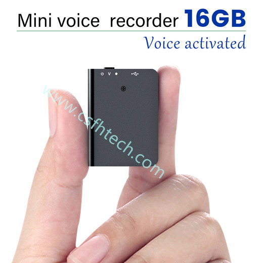 Csfhtech Mini Sound Recorder 8/16GB Voice Recorder Digital Audio Recording Device Professional Small USB MP3 Voice Activated Recorder