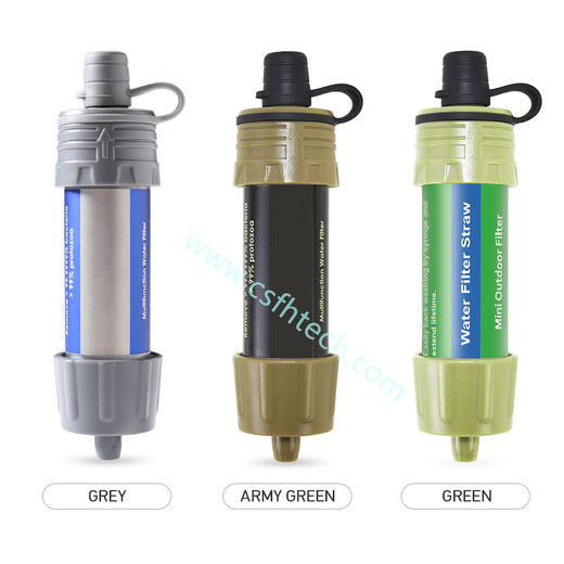 Csfhtech 2PCS/1pc Outdoor Water Filter Straw Water Filtration System Water Purifier for Lightweight compact emergency water filter system