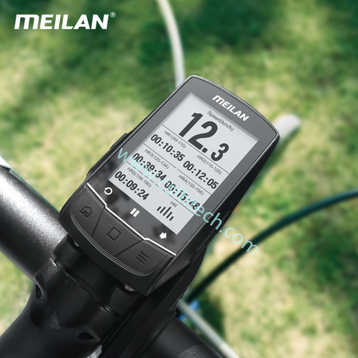 Csfhtech Meilan M1 Bike GPS bicycle Computer GPS Navigation BLE4.0 speedometer Connect with Cadence/HR Monitor/Power meter (not include)