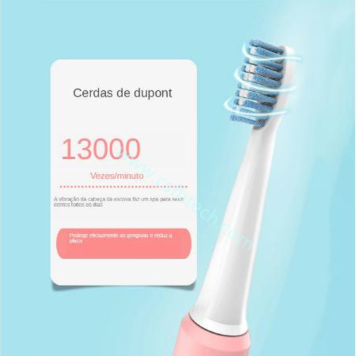 Csfhtech Sonic Electric Toothbrush Men And Women Adult Household Non-Rechargeable Soft Bristle Fully Automatic Waterproof Couples Sonic T