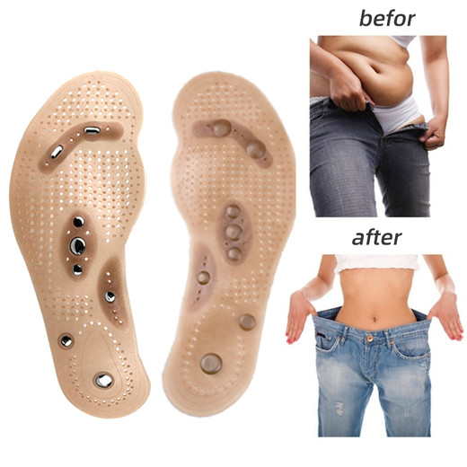 Csfhtech Foot Massage Magnetic Massage Insole Feet Massage Physiotherapy Therapy Acupressure Magnetic Massage Insole Slimming Insoles