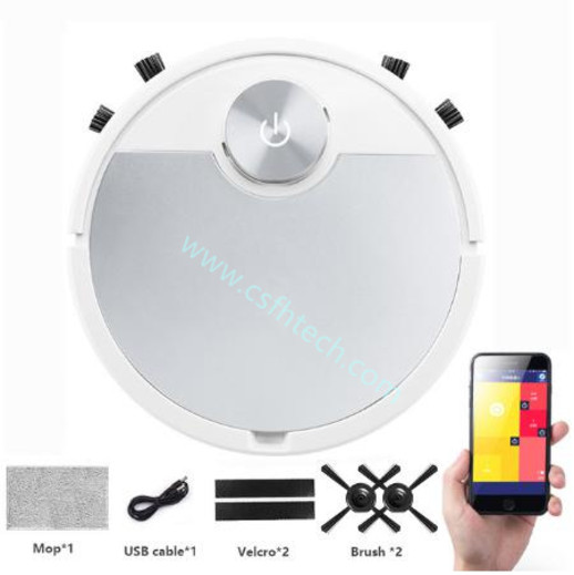 Csfhtech ES06 Robot Vacuum Cleaner Smart vaccum cleaner fpr Home Mobile Phone APP Remote Control Automatic Dust Removal cleaning Sweepe