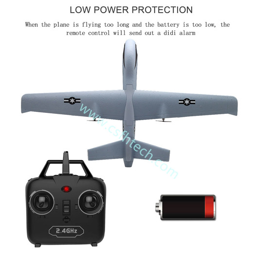Csfhtech  RC Airplane Plane Z51 with 2MP HD Camera or No Camera 20 Minutes Fligt Time Gliders With LED Hand Throwing Wingspan Foam Plane