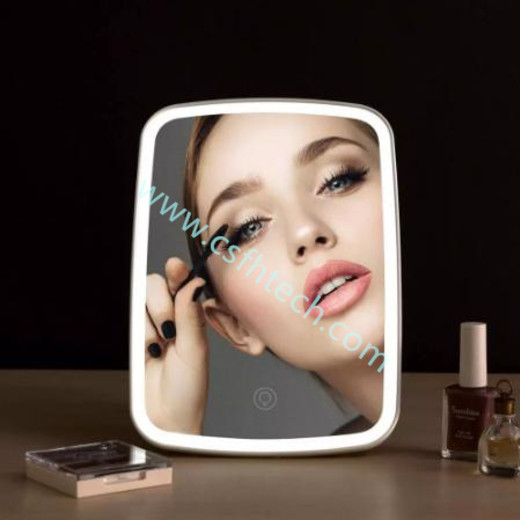 Csfhtech  Jordan judy Intelligent portable makeup mirror desktop led light portable folding light mirror dormitory desktop