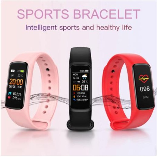 Csfhtech Sports bracelet meter heart rate blood pressure blood oxygen sleep monitoring message reminder waterproof smart bracelet