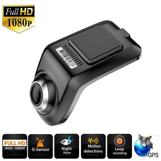  Csfhtech Full HD 1080P Mini Car DVR Camera U3 ADAS Auto Digital Video Recorder Dash Cam for Android Multimedia Player G-Sensor Car DVRs 