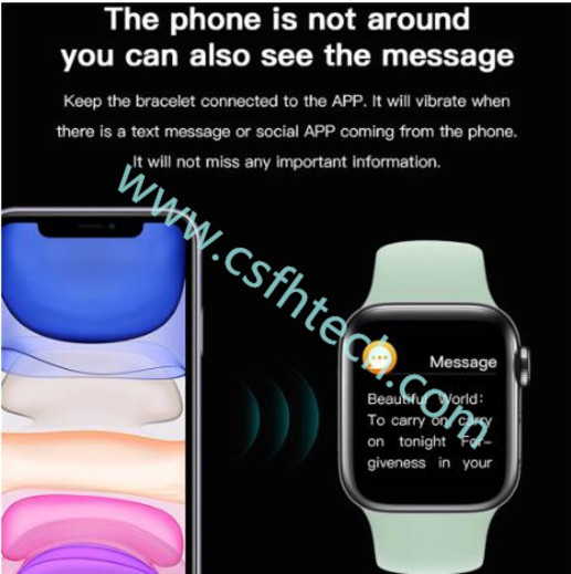 csfhtech Smart Watch Men Women NEW X6 Full Touch Smart Band Bluetooth Call Message Reminder Smartwatch Health Tracker Sport Wristband