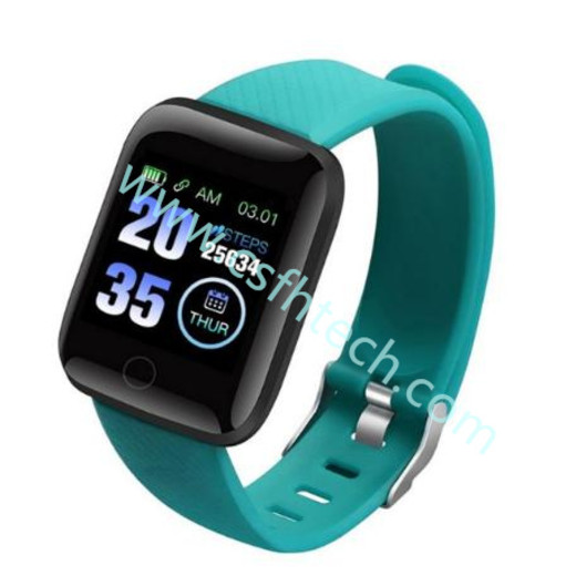 csfhtech 116 Plus Smart Watch Health Wristband Sports watch Blood Pressure Heart Rate Pedometer Fitness Tracker Smart Bracelet Waterproof