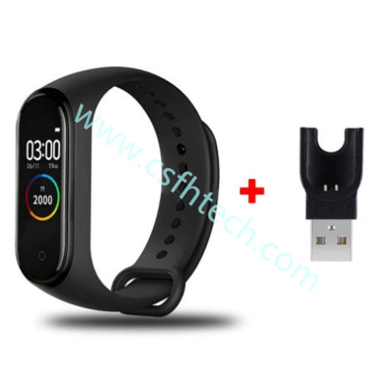 Csfhtech M4 Smart Band Wristband Bracelet Bluetooth Heart Rate Blood Pressure Monitor Fitness Tracker Smart Watch