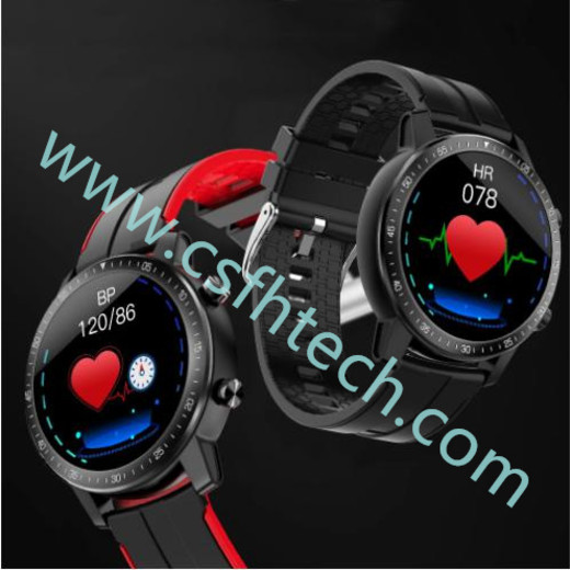 Csfhtech 2021 S30 Heart Rate/Blood Pressure Monitoring Smart Watch IP68 Waterproof Men's and Women's Tracker Smart Bracelet
