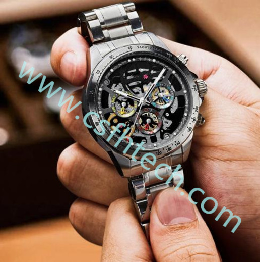 Csfhtech HAIQIN DESIGN Mechanical For Men Watches 2020 Luxury Skeleton Watch Automatic Wristwatch Men Luminous Sport Waterproof Clock Man