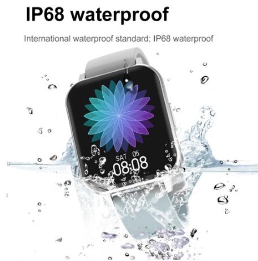 Csfhtech Smart Watch Men IP68 Waterproof 1.78 inch Screen Blood Pressure Smartwatch Women ECG Heart Rate Monitor Fitness Tracker Watches