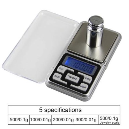 Csfhtech Mini Precision 0.01g 200g Digital Scales for Gold Bijoux Sterling Silver Scale Jewelry Electronic Scale gray