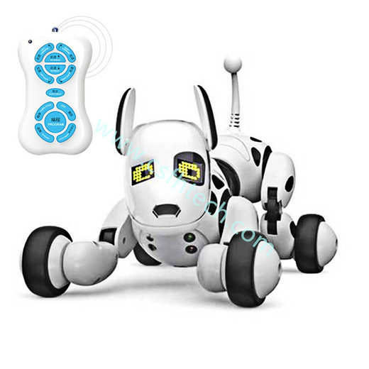 Csfhtech  New Remote Control Smart Robot Dog Programable 2.4G Wireless Kids Toy Intelligent Talking Robot Dog Electronic Pet kid Gift