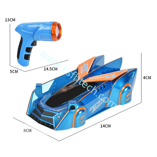 Csfhtech  RC Infrared wall climbing car induction stunt Follow Light Drift 360 Rotating Model Electric Anti Gravity car Toys for children