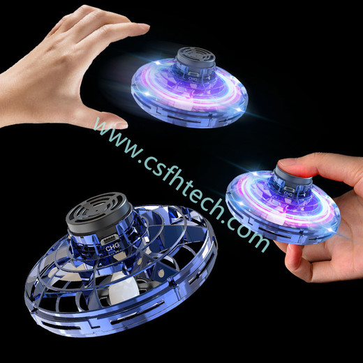 Csfhtech Mini Drone Flying Hand Operated Induction Aircraft Quadrocopter Flying Fingertip Gyroscope Dron UFO Toys for Kids