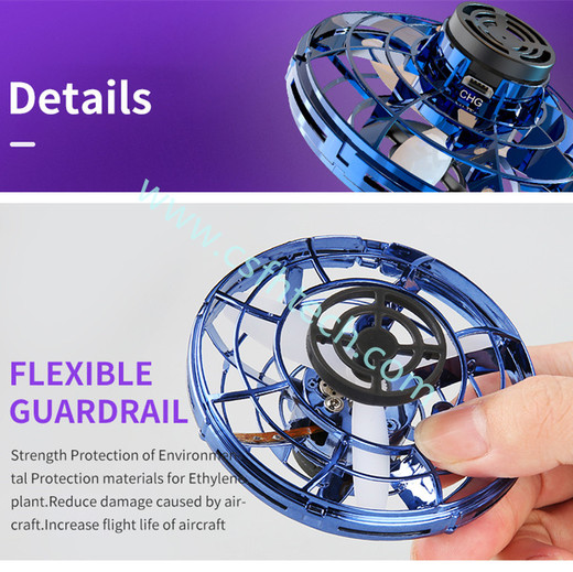 Csfhtech Mini Drone Flying Hand Operated Induction Aircraft Quadrocopter Flying Fingertip Gyroscope Dron UFO Toys for Kids