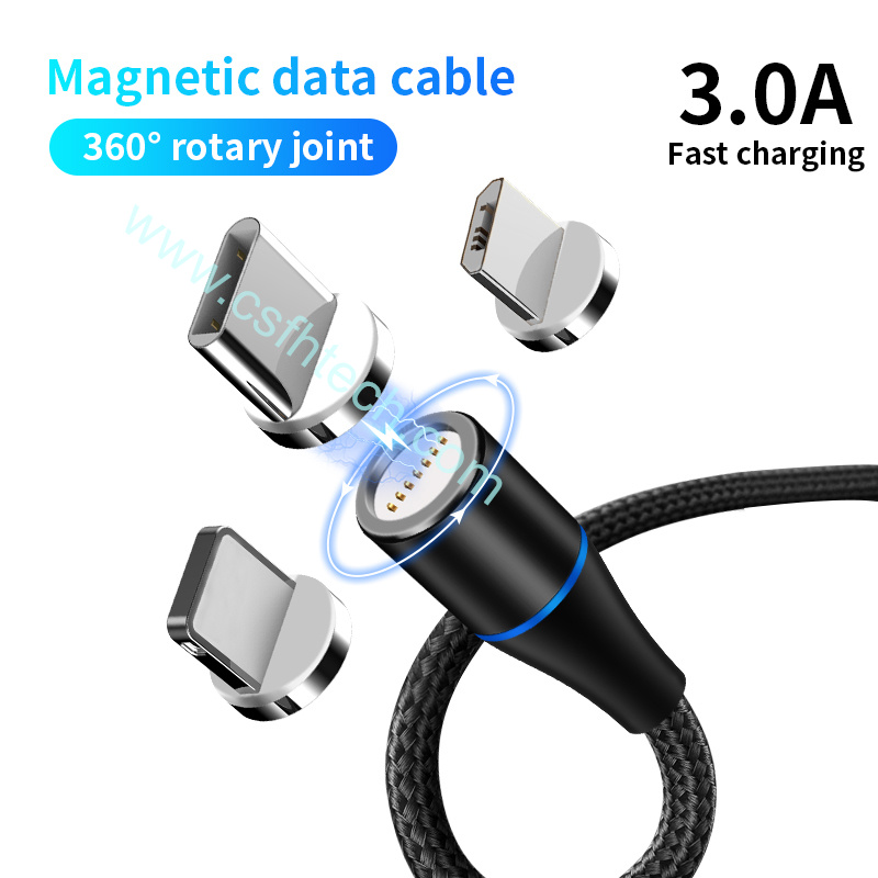 Csfhtech  3A Magnetic Cable Quick charge 3.0 Micro USB Charger Type C Fast Charging For iPhone 7 XS Samsung S8 (1).jpg