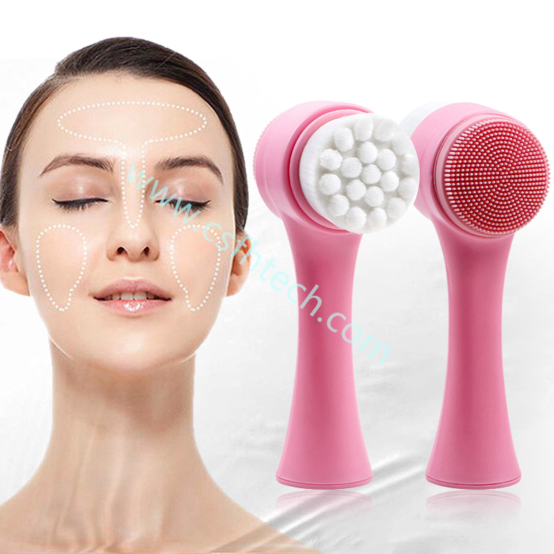 Csfhtech  1 5 in1 Electric Face Cleaner with brushes personal care acne Facial Massager women skin (6).jpg