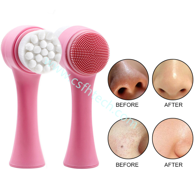 Csfhtech  1 5 in1 Electric Face Cleaner with brushes personal care acne Facial Massager women skin (7).jpg