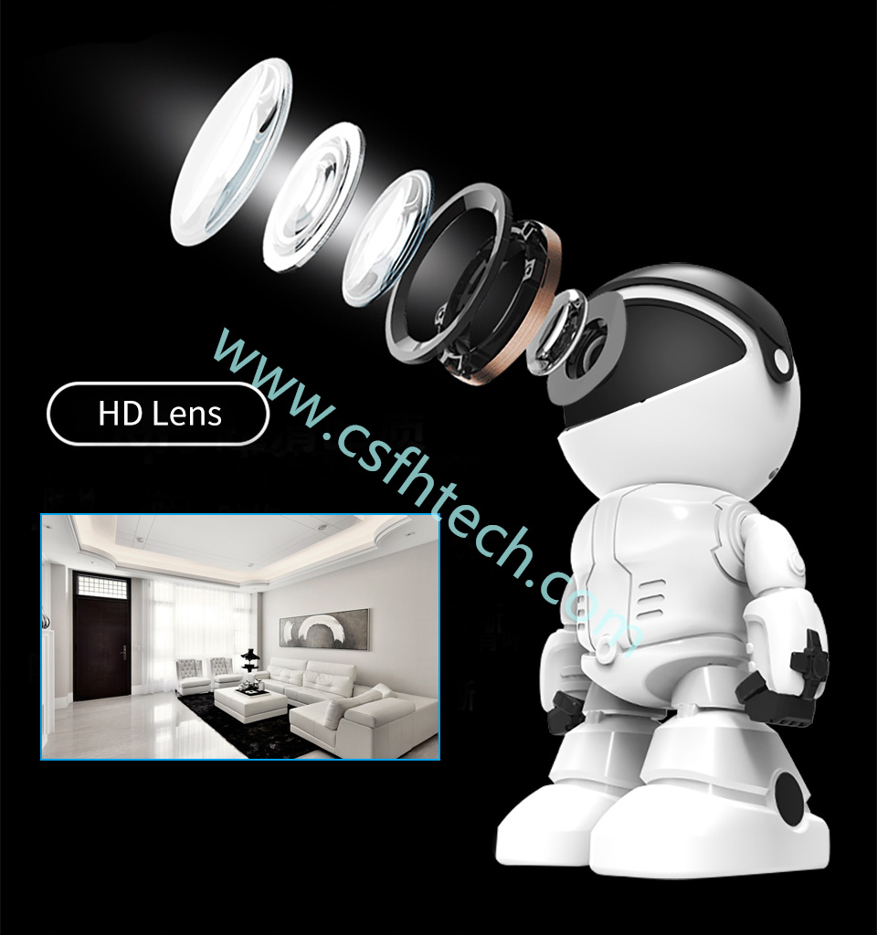 Csfhtech  1080P Smart Robot IP Camera Home Security Wifi Camera Night Vision Baby Monitor CCTV Camera Robot Intelligent Tracking YooseeAPP (5).jpg