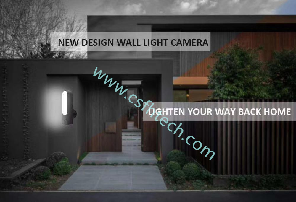 CsfhtechCamera Smart Outdoor Floodlight Camera 1080P Wifi CameraHD Waterproof LED Lamp P2P Security IP Camera Night Vision Garden (2).jpg