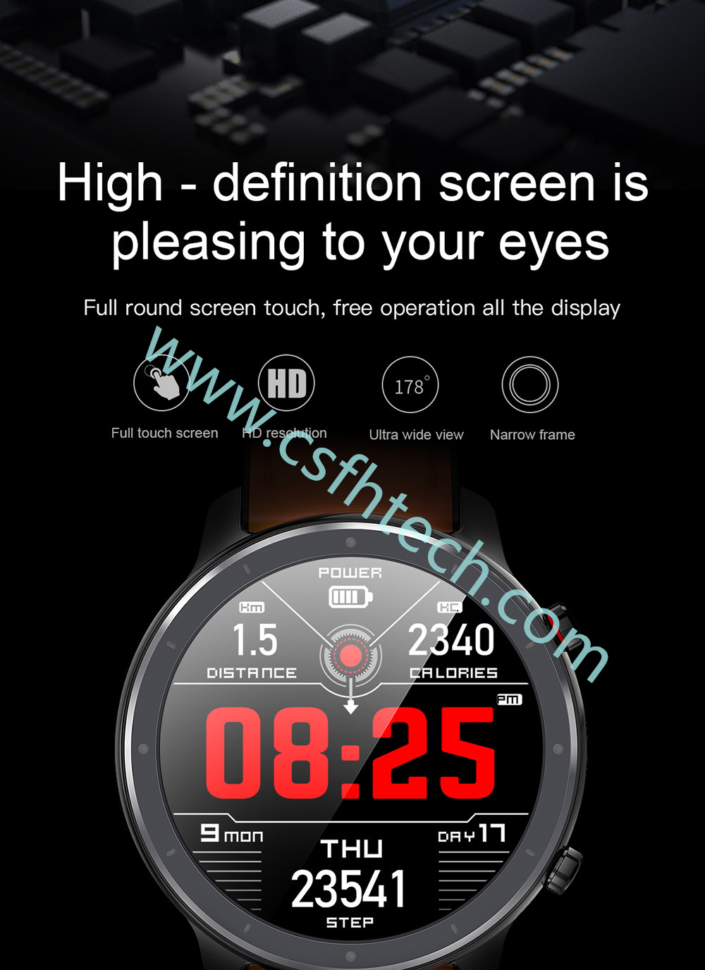 Csfhtech 1 2021 L11 Smart Watch Men ECG+PPG Heart Rate Blood Pressure Monitor IP68 Waterproof Weather Smartwatch watches (3).jpg