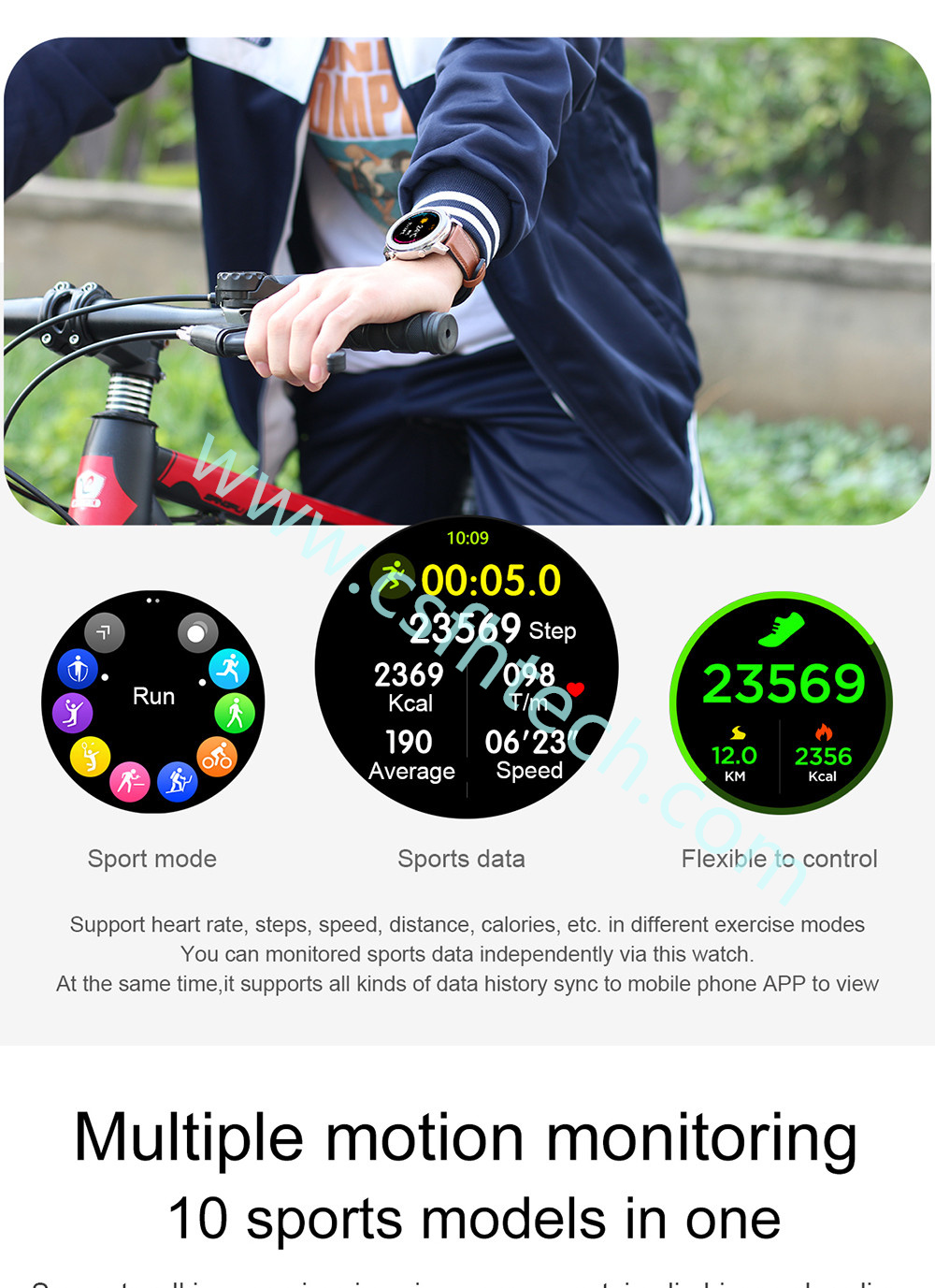 Csfhtech 1 2021 L11 Smart Watch Men ECG+PPG Heart Rate Blood Pressure Monitor IP68 Waterproof Weather Smartwatch watches (7).jpg