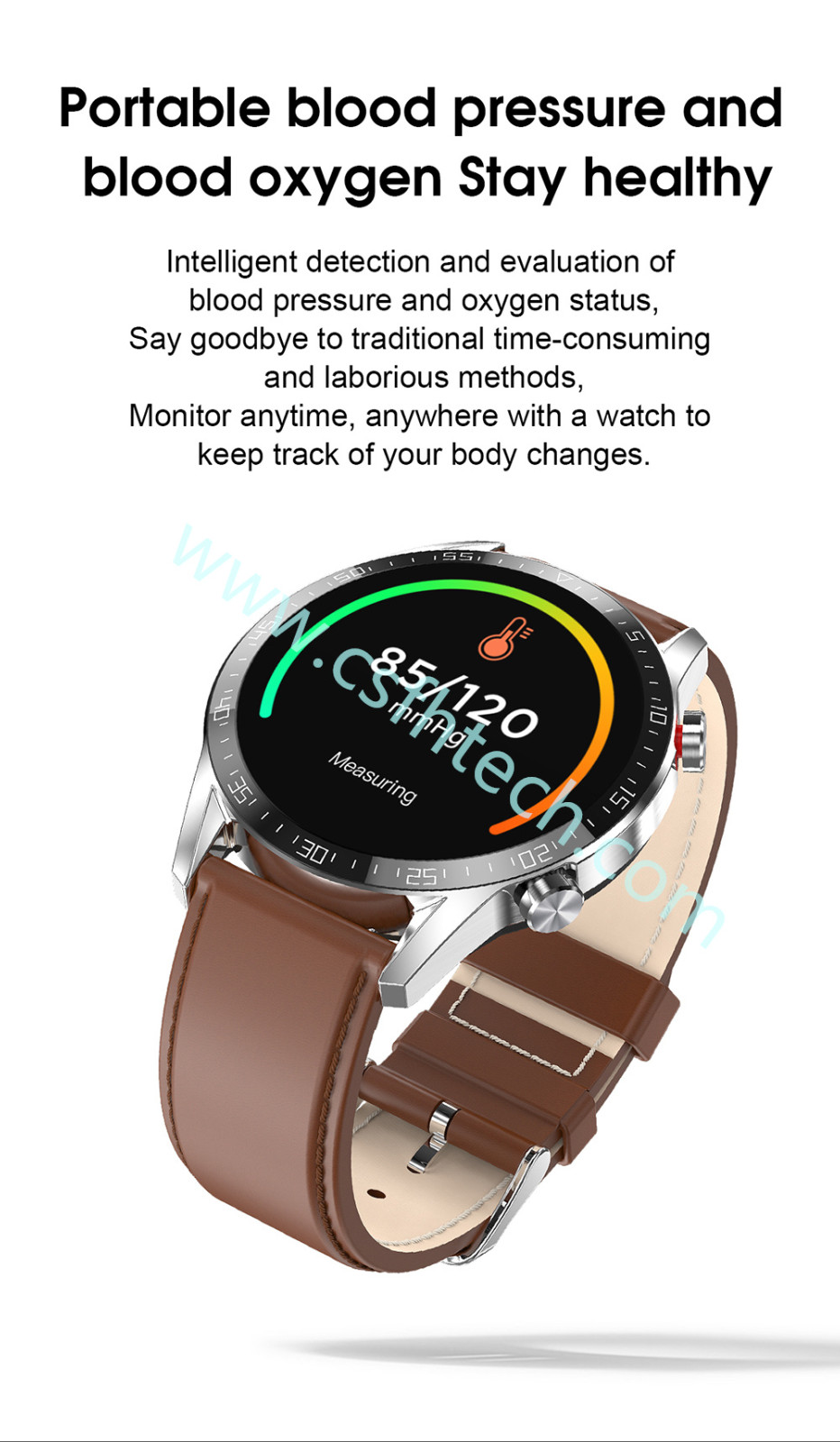 Csfhtech  1 L13 Smart Watch GT05 Men ECG+PPG Waterproof Bluetooth Call Blood Pressure Fashion Wristbands Bracelet Fitness SmartWatch PK L7 (11).jpg