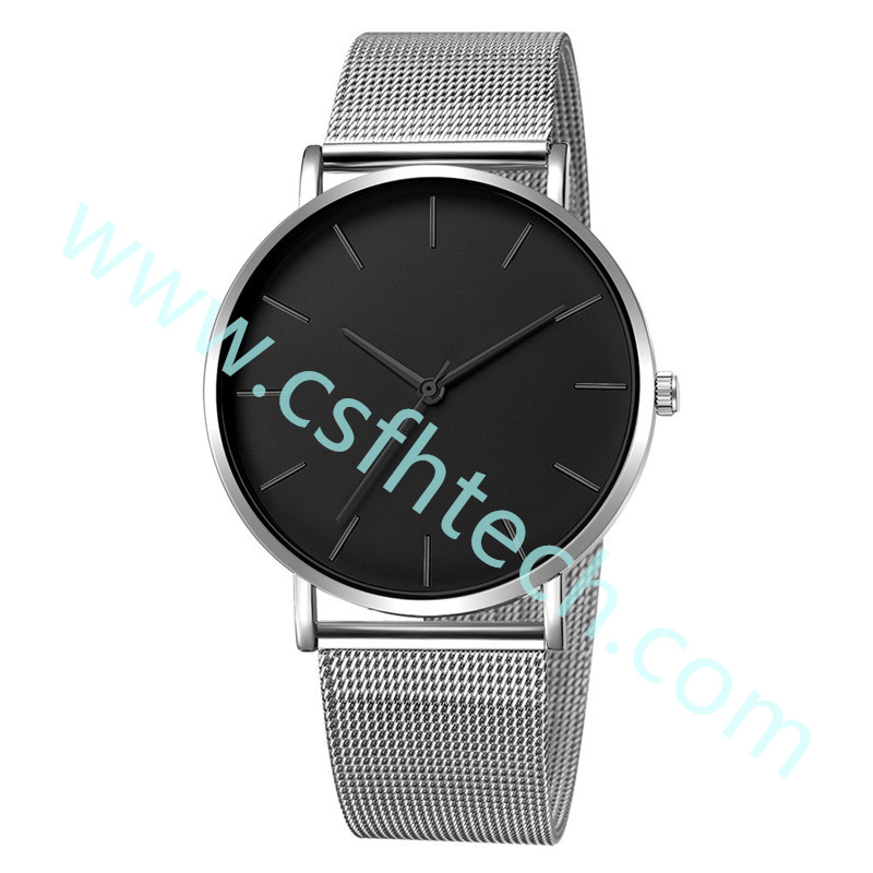 Csfhtech  Reloj Mujer Ladies Fashion Metal Hour Casual Watch Simple Quartz Wrist Watch Female Black Mesh Stainless Steel Watch Saa Bracele 1 (19).jpg